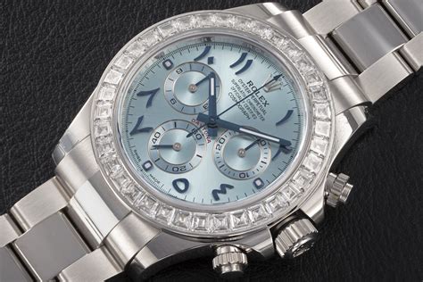 rolex daytona blue arabic dial price